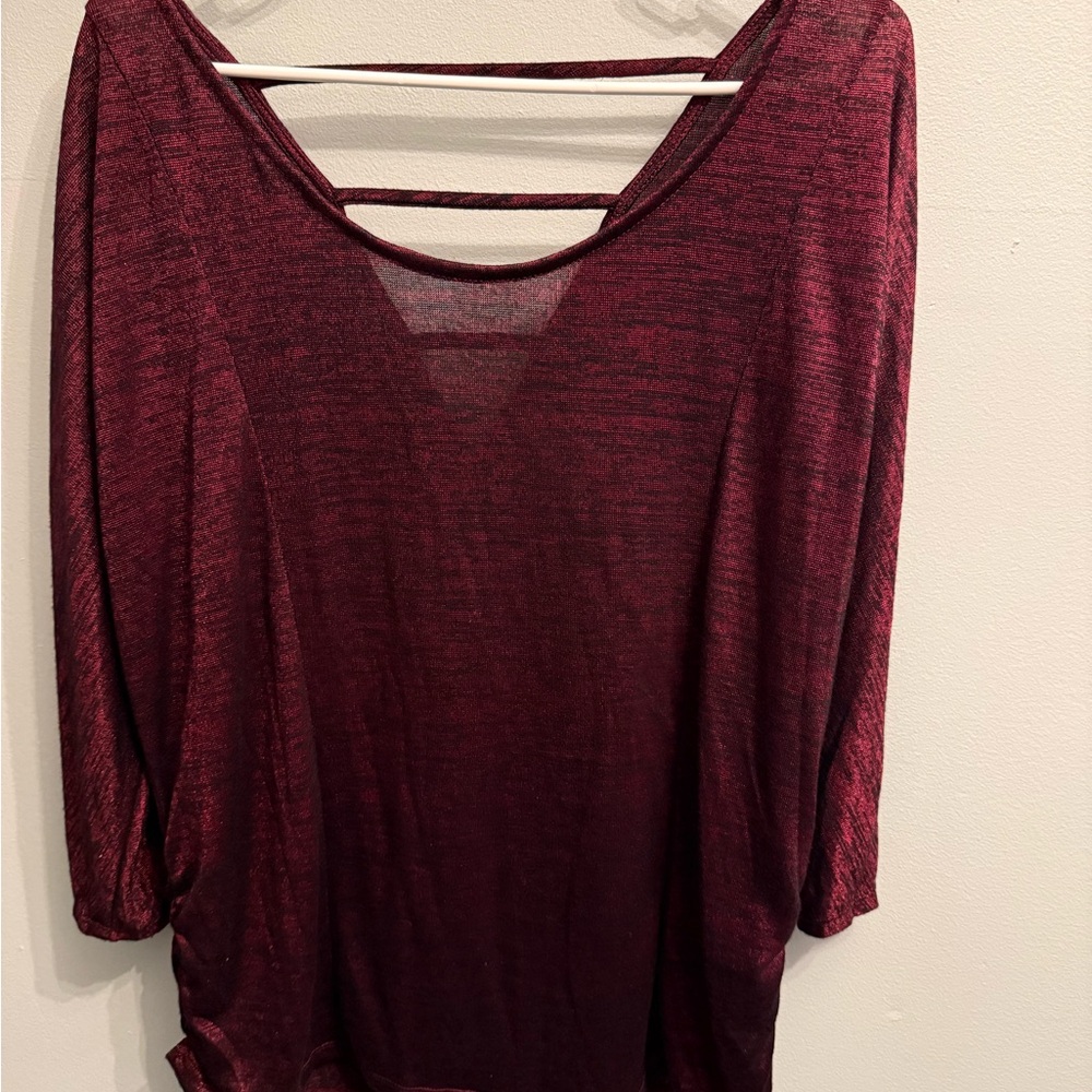 Faded Glory Deep Red Women's Blouse